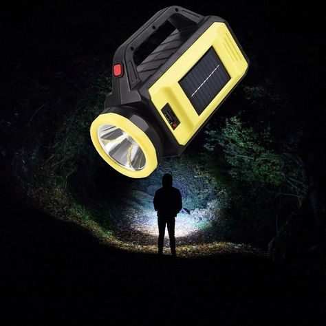 Linterna LED Recargable USB Solar 3 Modos De Luz Rondon-6