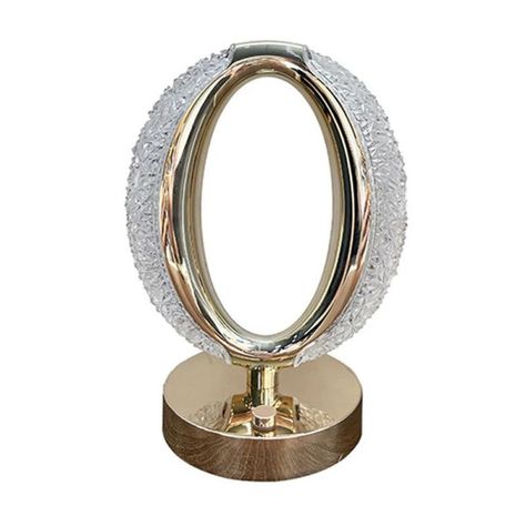 Lampara LED Diamond Cristal Tactil Dormitorio Mesa USB Lau-0