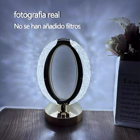 Lampara LED Diamond Cristal Tactil Dormitorio Mesa USB Lau-2