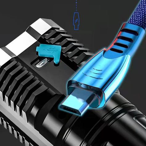 Linterna Portatil Camping Carga USB Iluminacion Luz Rondon-5