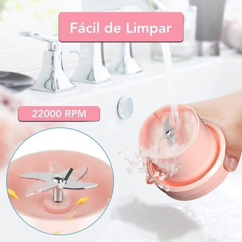 Licuadora Portatil Vaso Recargable Mini Extractor Jugo Lau-5