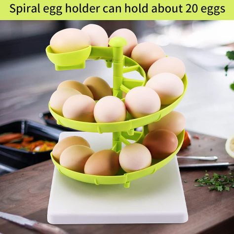 Porta Huevos Frutas Espiral Ahorrador Espacio Cocina Rondon-5