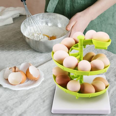Porta Huevos Frutas Espiral Ahorrador Espacio Cocina Rondon-6