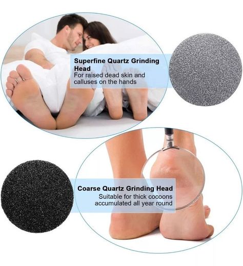 Removedor Portatil Callos Exfoliador Limpieza Pies Suave Lau-3