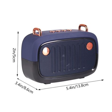Altavoz Vintage Ligero Transportar Portátil Musica Rondon-4