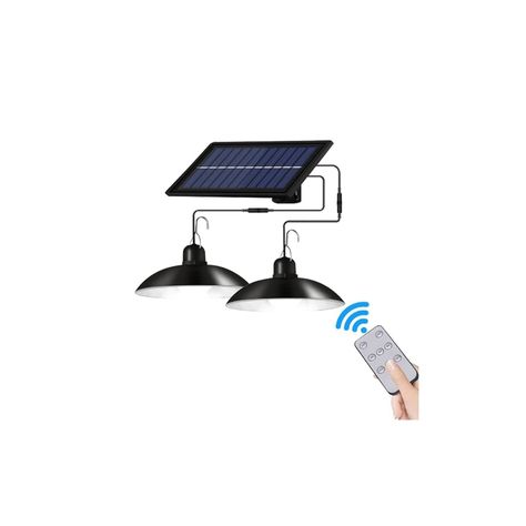 Lamparas Solares Iluminación Hogar Doble Cabeza Rondon-0