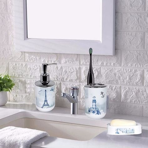 Accesorios Baño 6 Piezas Juego Decoración Baño Rondon-4