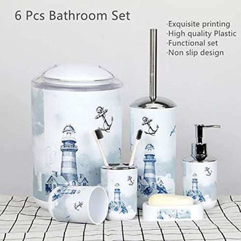 Accesorios Baño 6 Piezas Juego Decoración Baño Rondon-7