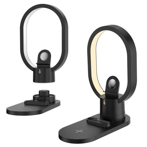
Cargador Inalambrico Lampara Con Soporte 5 en 1 Mesa Lau-7
