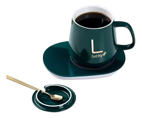 Taza Base Calentadora Te Café Bebidas Hogar Oficina Lau-3
