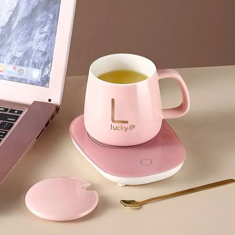 Taza Base Calentadora Te Café Bebidas Hogar Oficina Lau-4