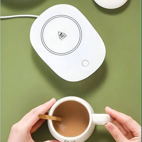 Taza Base Calentadora Te Café Bebidas Hogar Oficina Lau-6
