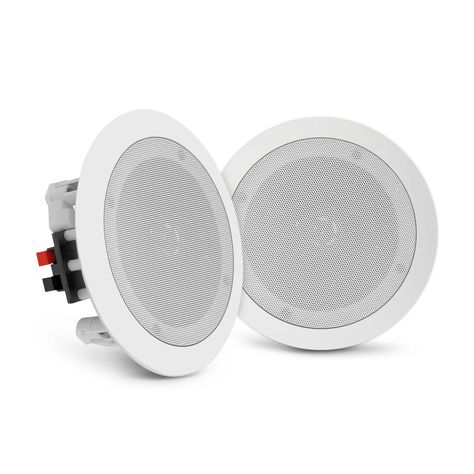 Parlantes de cielo o muro Pyle empotrables blancos-0