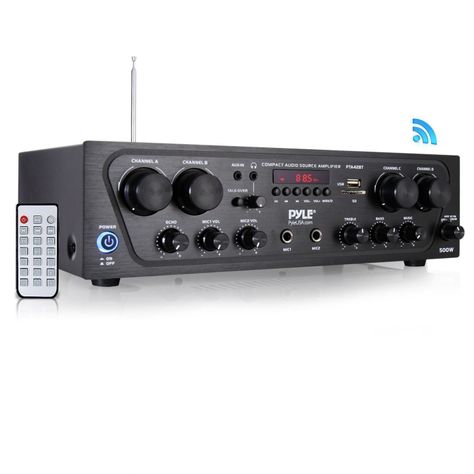 Amplificador de Audio Pyle 4 canales con Bluetooth-0