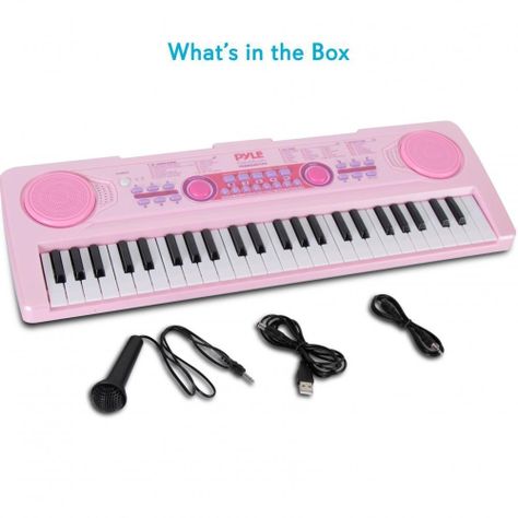 Teclado portátil de piano para niñas de 49 teclas-1