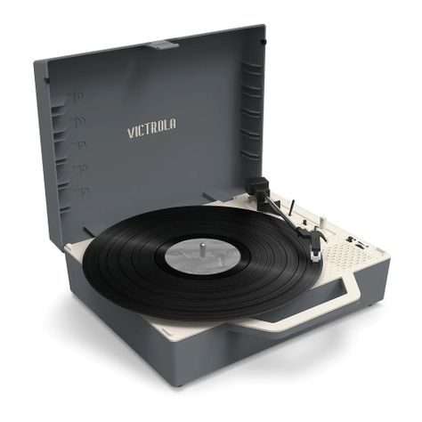 Tornamesa Victrola Re Spin Gris con Bluetooth-0