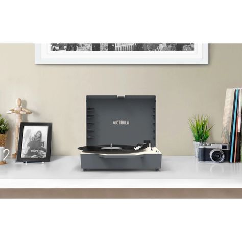 Tornamesa Victrola Re Spin Gris con Bluetooth-6