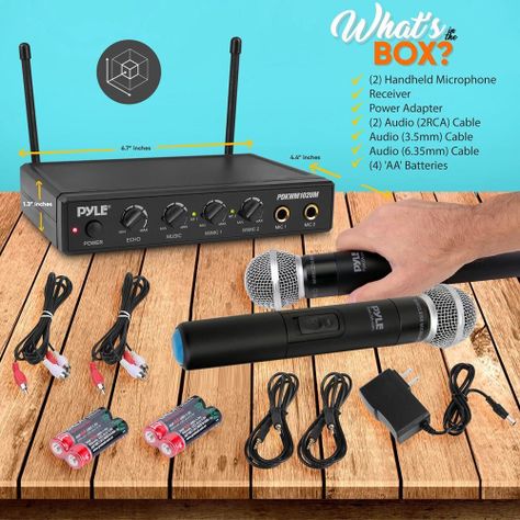 MICROFONOS UHF PYLE DINAMICOS-3