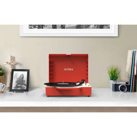 Tornamesa Victrola Re Spin Roja con Bluetooth mas The Kit-5