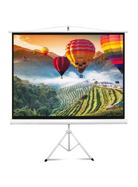 TELÓN PANTALLA TRIPODE PARA PROYECTOR  84 PULGADAS-0