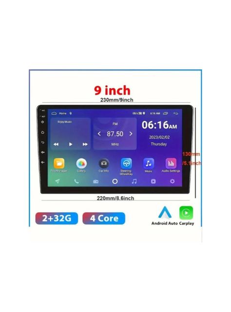 Radio Auto Android de 9 pulgadas 2+32GB con Carplay y Android Auto-2