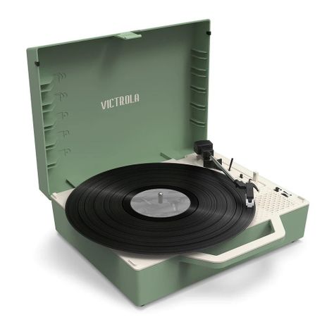 Tornamesa Victrola Re-spin Verde con Bluetooth-0