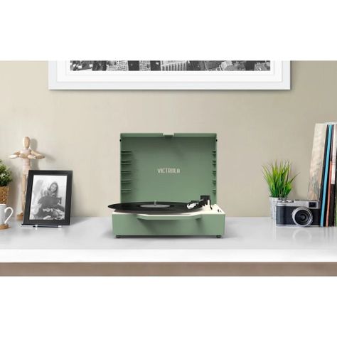 Tornamesa Victrola Re-spin Verde con Bluetooth-5