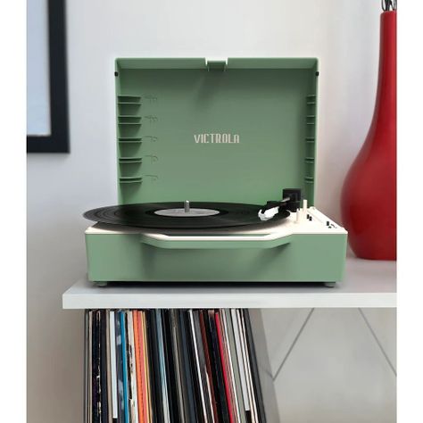 Tornamesa Victrola Re-spin Verde con Bluetooth-6