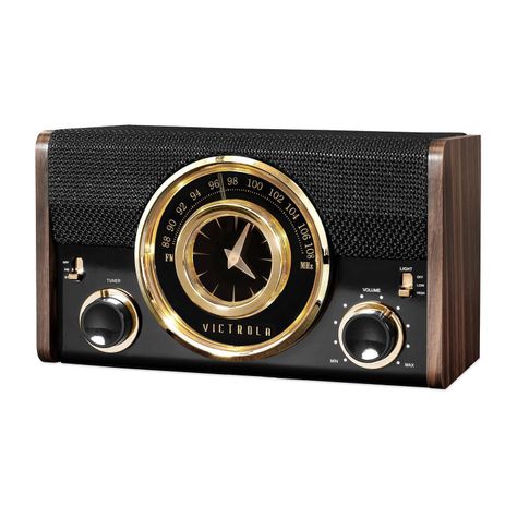 Radio Reloj Vintage Bluetooth-0