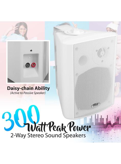 Parlantes Bluetooth Interiores Blancos-4