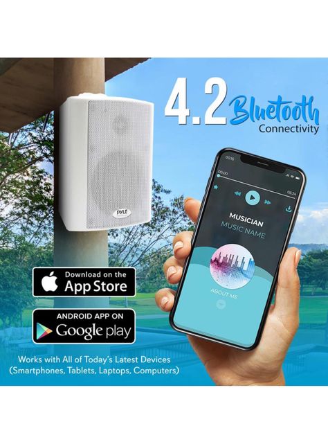 Parlantes Bluetooth Interiores Blancos-5