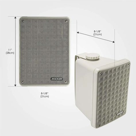 Parlante Exterior Interior Kicker Gris Claro-4