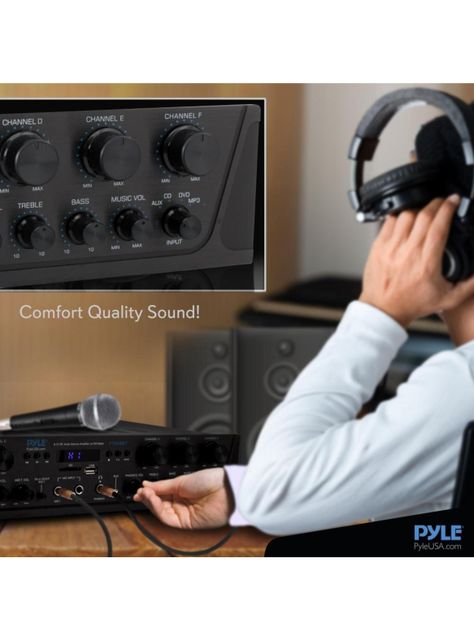 Amplificador de Audio 6 canales con Bluetooth-4