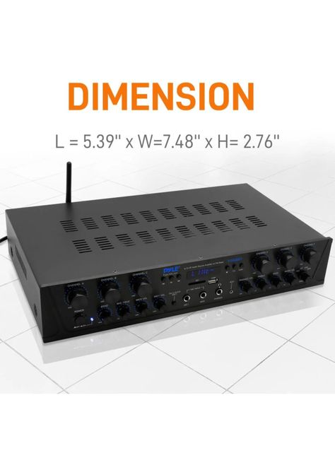 Amplificador de Audio 6 canales con Bluetooth-6