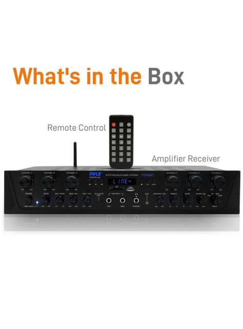 Amplificador de Audio 6 canales con Bluetooth-7