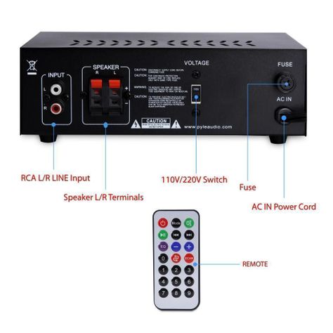 Amplificador Pyle USB Bluetooth-1