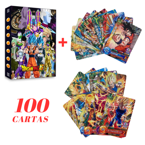 100 Cartas Dragon Ball + Album dragon Ball-0