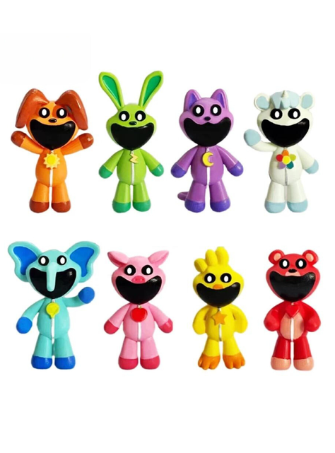 8 Figuras Catnap Smiling Critters 10cm-0