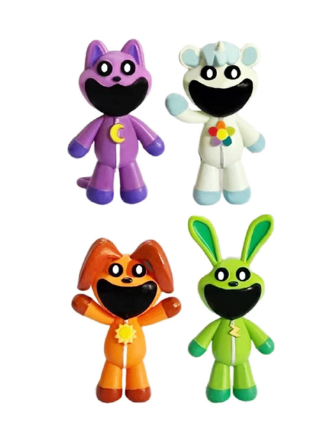 8 Figuras Catnap Smiling Critters 10cm-1