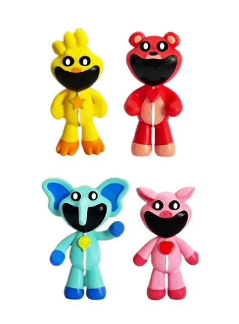 8 Figuras Catnap Smiling Critters 10cm-2