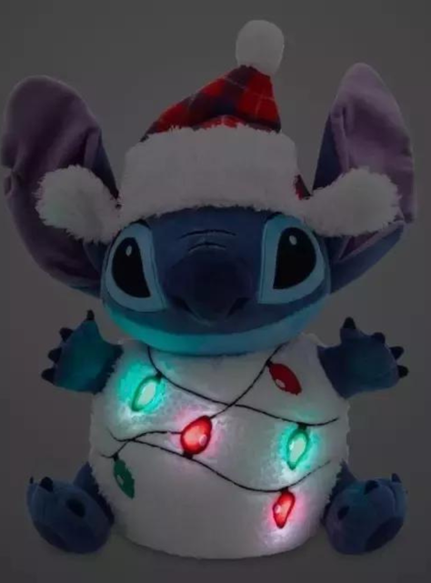 Peluche Lilo y Stitch Disney Navideño Con Luces-3