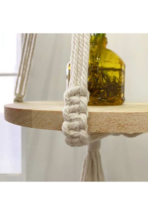 Colgador de Plantas con base de Madera -3