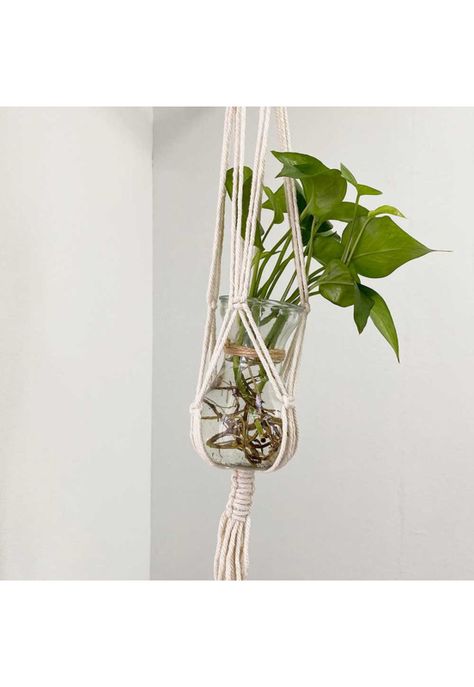Colgador de Plantas Simple Blanco D -4