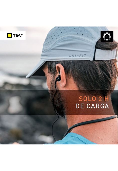 Audifonos Neckband Vr100 Deportivo In Ear 10 Horas Bateria-5