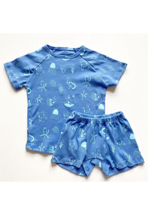 Pijama Eyy de niño 2 piezas remera y short modelo Ocean-0