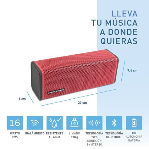 Parlante Frei Chain TWS Portatil Bluetooth Mic Bateria 8 horas-1