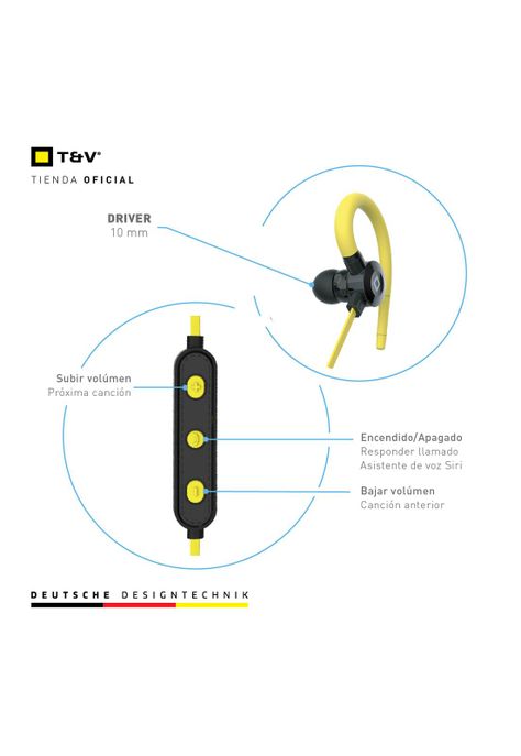 Audifonos Vr10 Inalámbricos Bluetooth Cuello In Ear Running-2