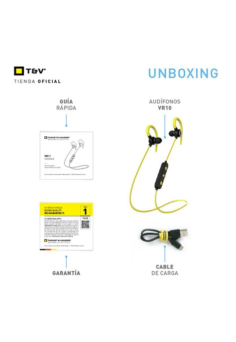 Audifonos Vr10 Inalámbricos Bluetooth Cuello In Ear Running-3