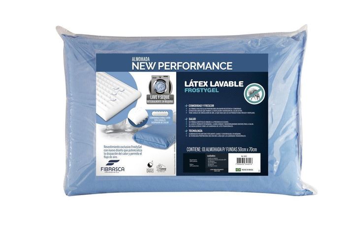 Almohada Fria Visco  Latex Frostygel Lavable-0