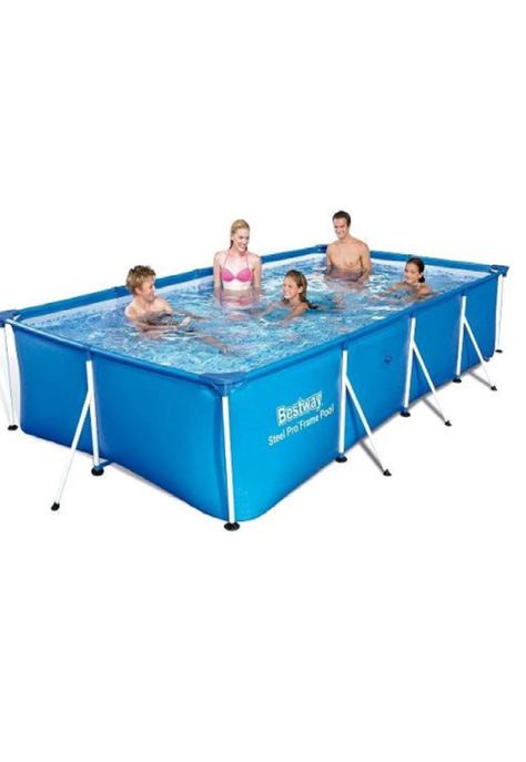 Piscina Rectangular 400x211x81 Cm Steel Pro - Bestway-0